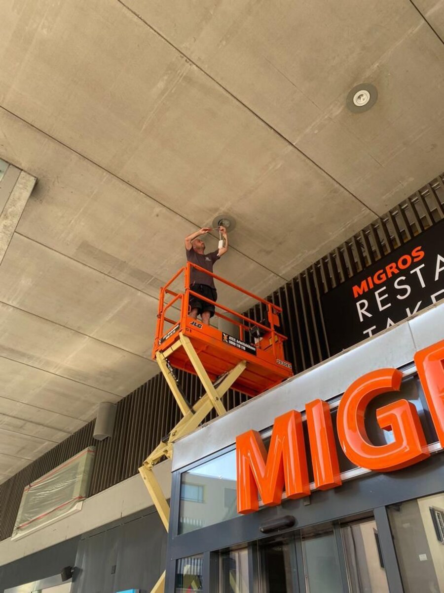 Gewerbe-Einsatz bei Migros